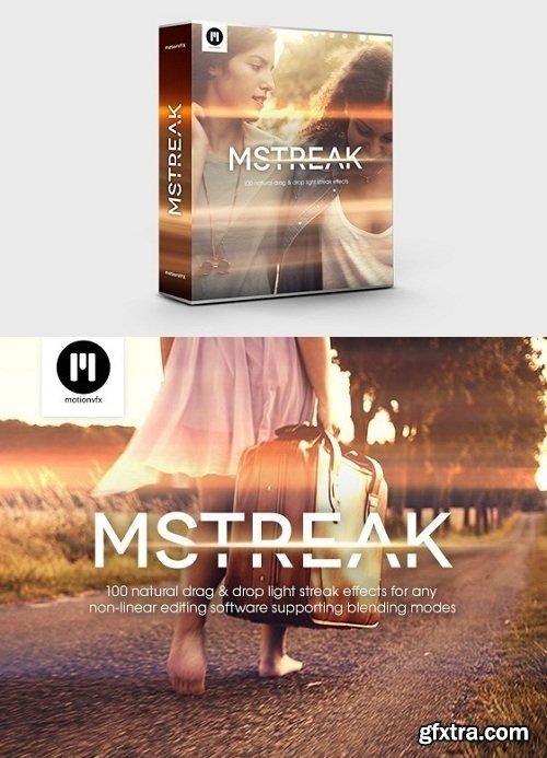 mStreak 4K - 100 Natural Drag & Drop Light Leaks for Final Cut Pro X (Mac OS X)