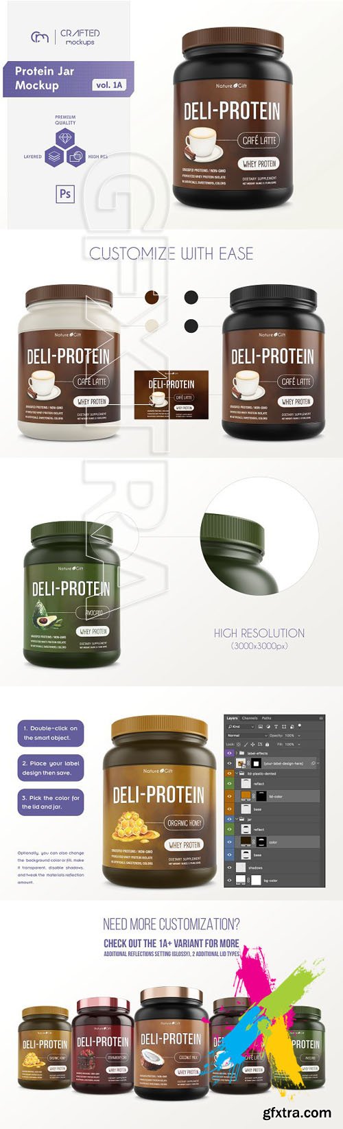 CM - Protein Jar Mockup Vol. 1A 1670314