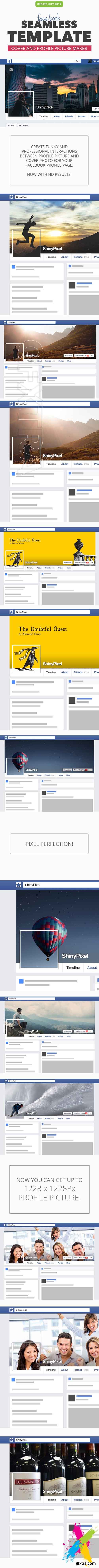 Graphicriver - Facebook Seamless Template HD 20269564