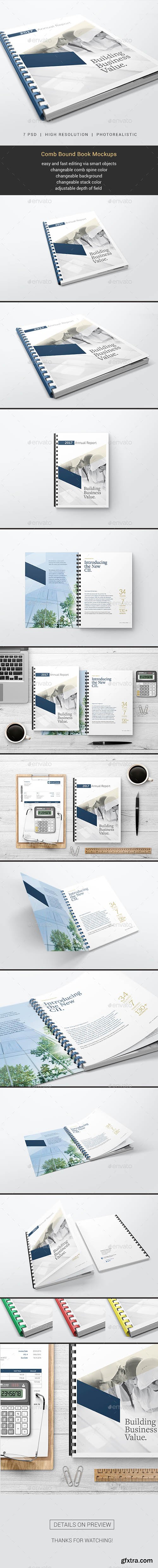 Graphicriver Comb Bound Book Mockups 20334032