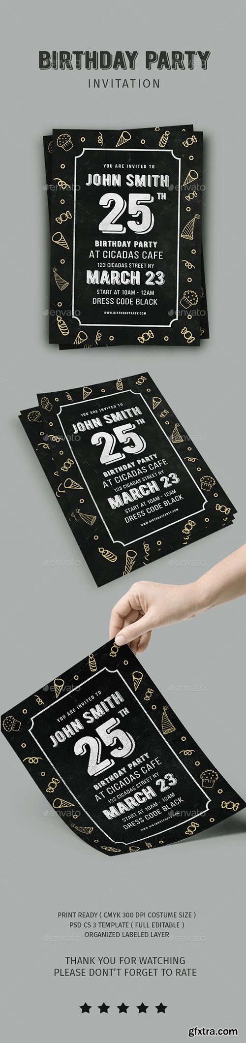 Graphicriver Birthday Invitation 20328388