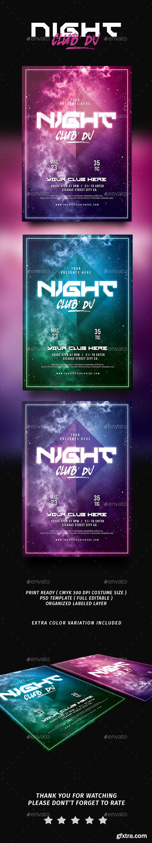 Graphicriver Night Club DJ Flyer 19565603