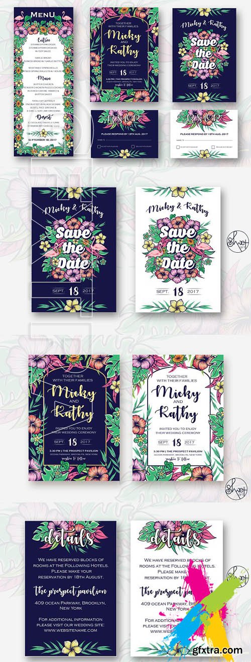 CM - Tropical Wedding Invitation 1672266