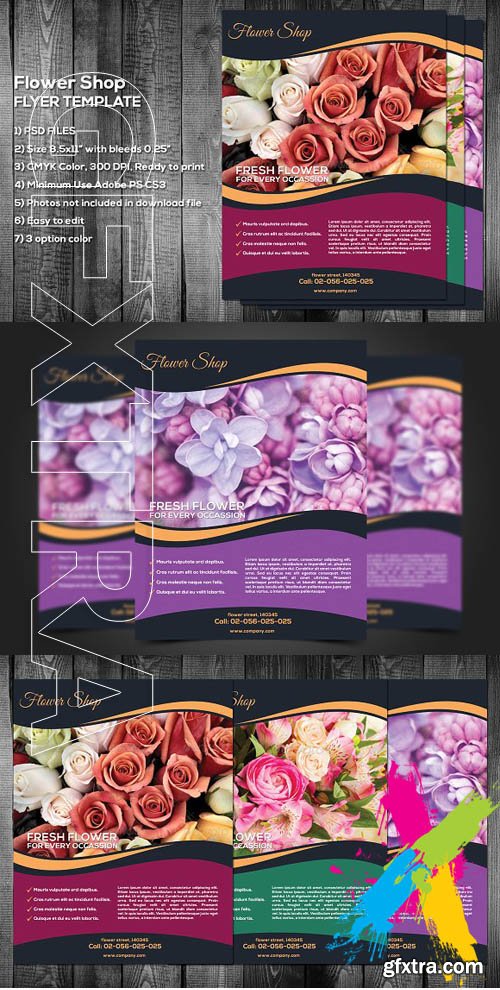 CM - Flower Shop Flyer Template 1671669