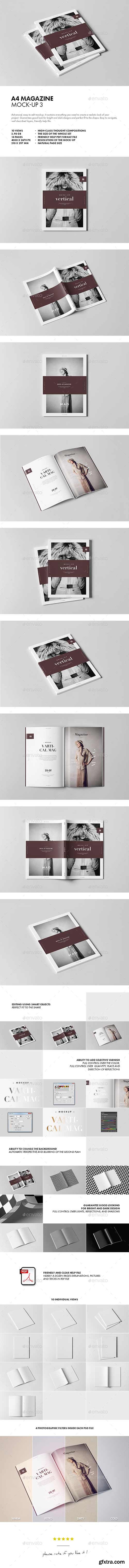 Graphicriver - A4 Magazine Mock-up 3 20338434