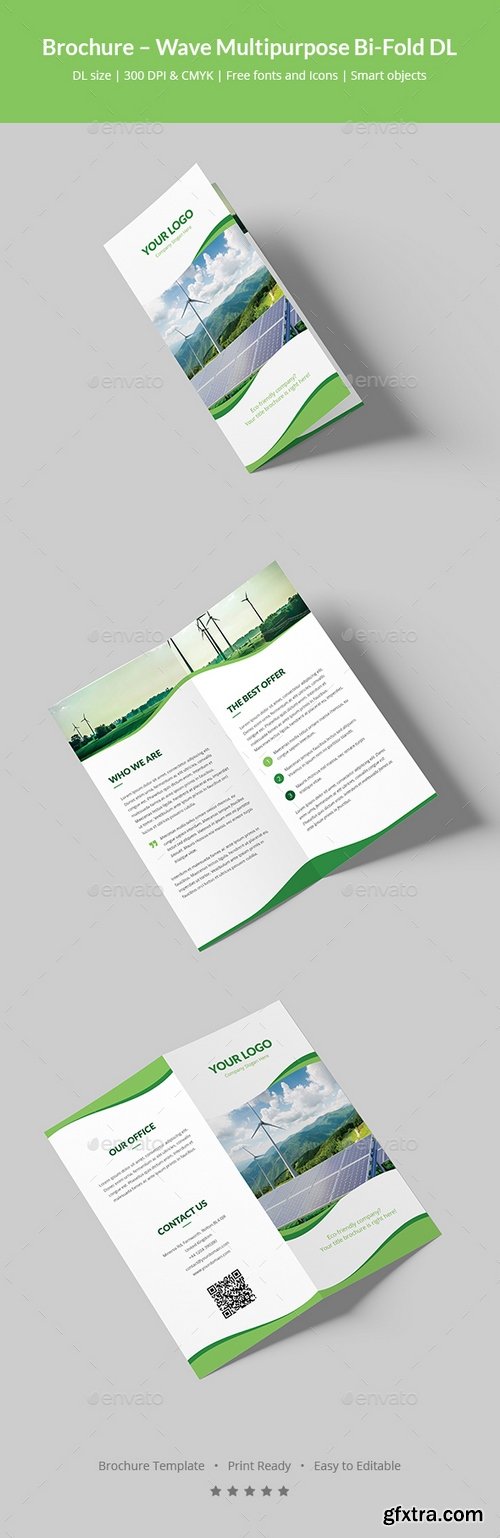 Graphicriver - Brochure – Wave Multipurpose Bi-Fold DL 20313644