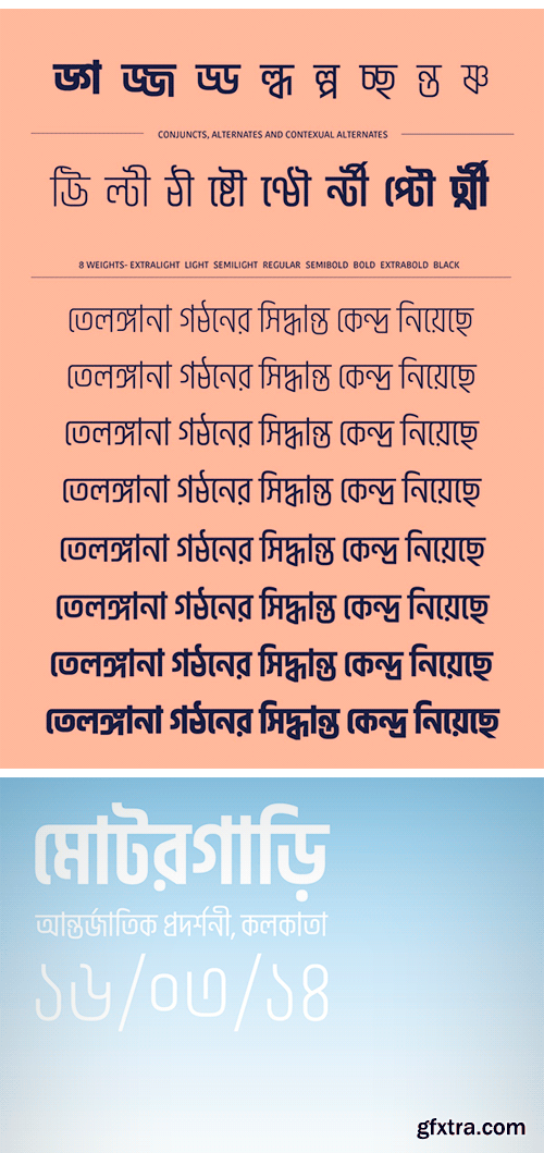 Akhand Bengali Font Family