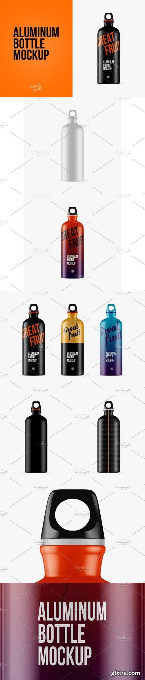 CM - Aluminum Water Bottle PSD Mockup 1339031