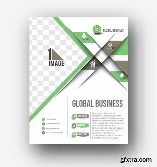 Flyer banner advertising poster signboard invitation card business card 20 EPS