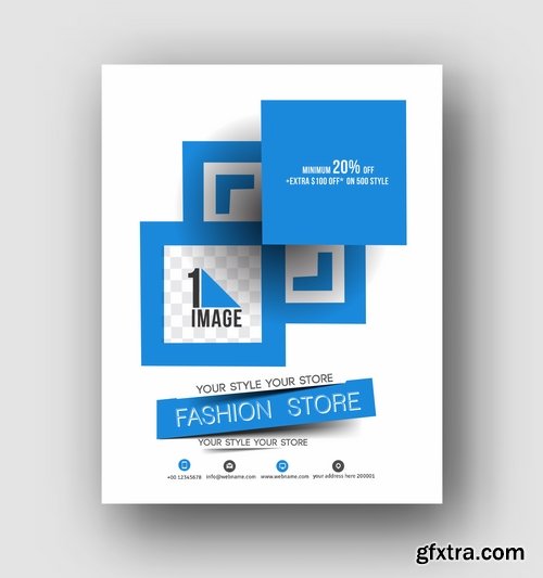 Flyer banner advertising poster signboard invitation card business card 20 EPS