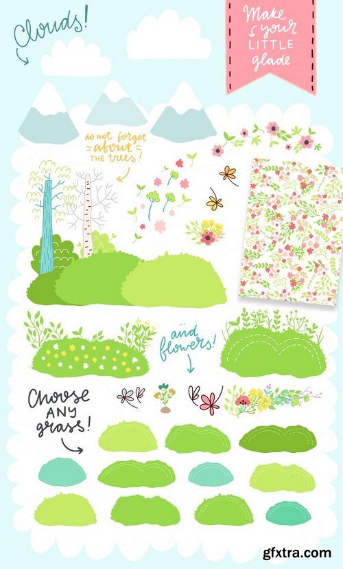 CM - Spring is Here! Graphics & Patterns 1338981