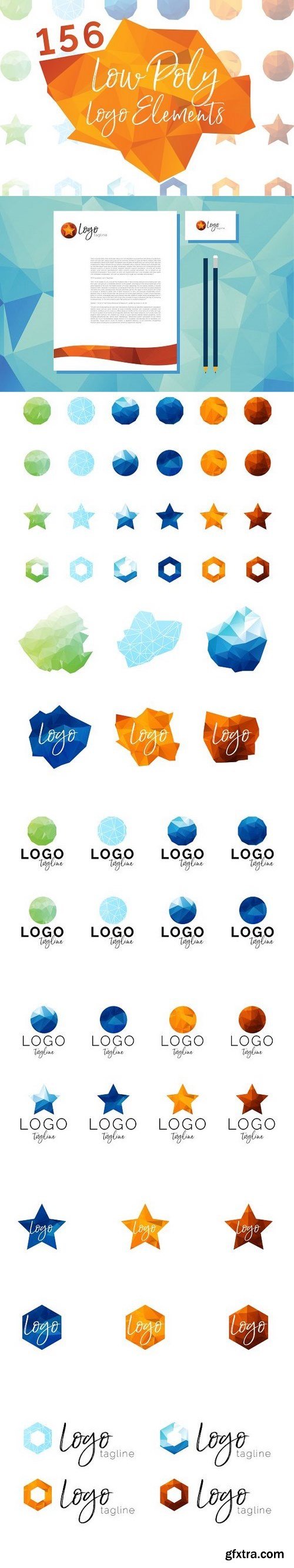 CM - 156 Low Poly Logo Elements 1339052