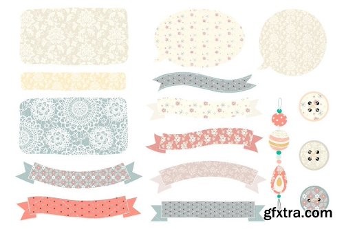 CreativeMarket Shabby Chic Garden Bundle 1683379