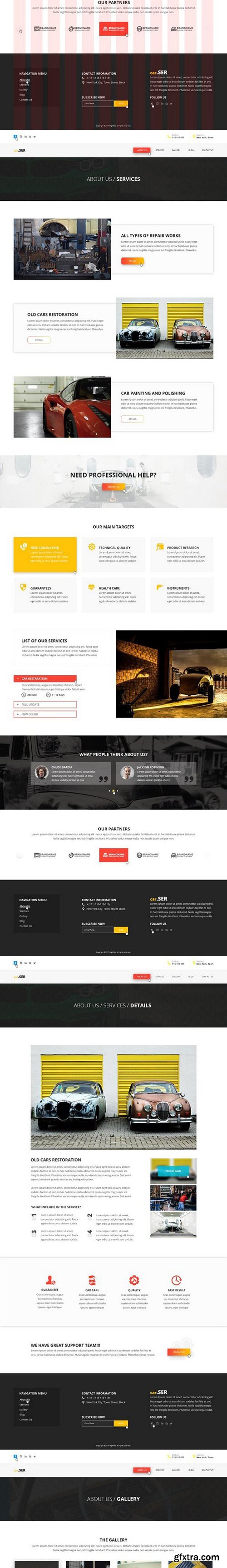 CM - CARSERV - Photoshop Web Template 1605430