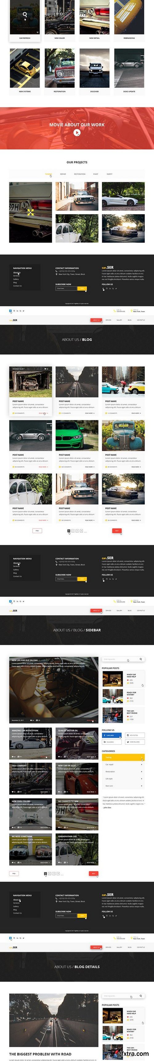 CM - CARSERV - Photoshop Web Template 1605430