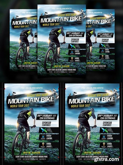 CM - Mountain Bike Flyer Template 1606420