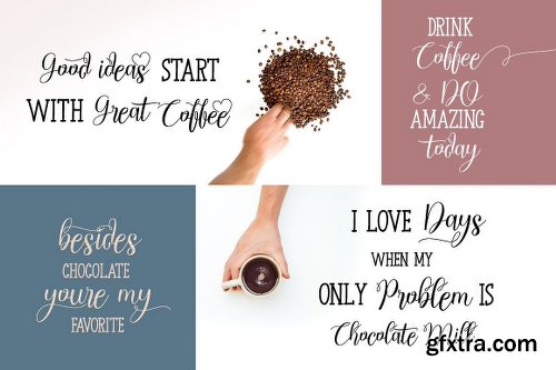 CreativeMarket Chocolate Milky (Script And Slab) 1682701