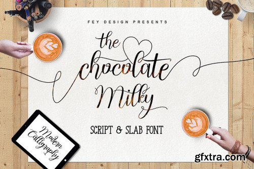 CreativeMarket Chocolate Milky (Script And Slab) 1682701