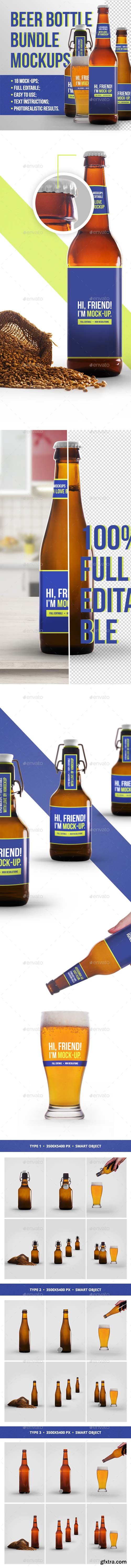 GR - Beer Bottle Mockup Bundle 20291848