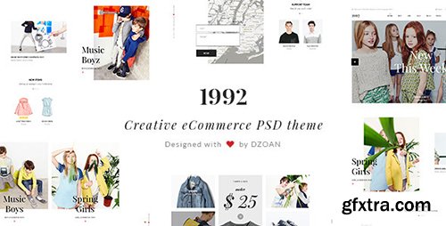 ThemeForest 1992 | Creative eCommerce PSD Theme 10901011