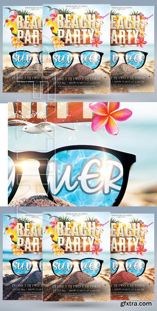 CM - Summer Beach Party Flyer 1671833