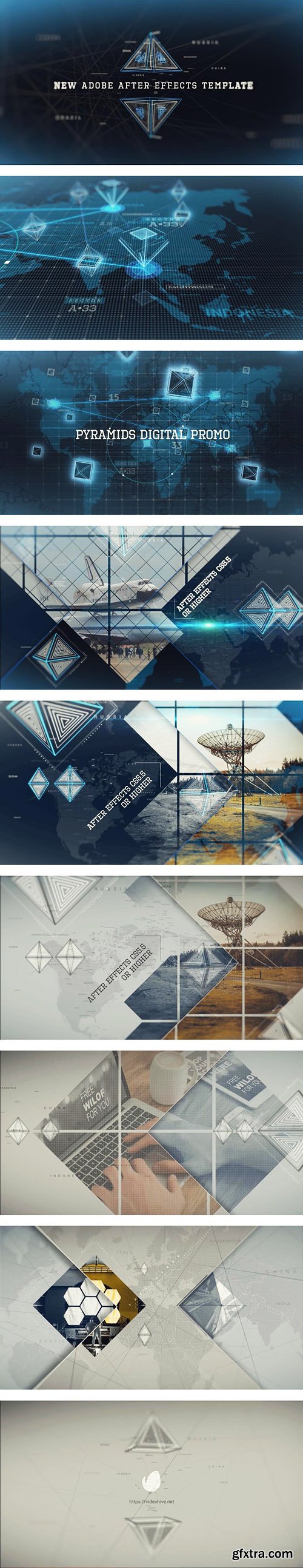 Videohive Digital Pyramid Promo Video 19749435