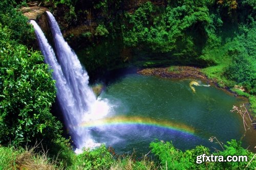 Nature waterfall creek landscape rest travel picture to your desktop 20 HQ Jpeg