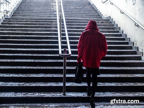 Woman in raincoat rain umbrella autumn 23 HQ Jpeg