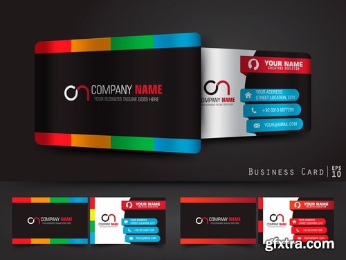 Business card logo backgrade background invitation card flyer 17 EPS