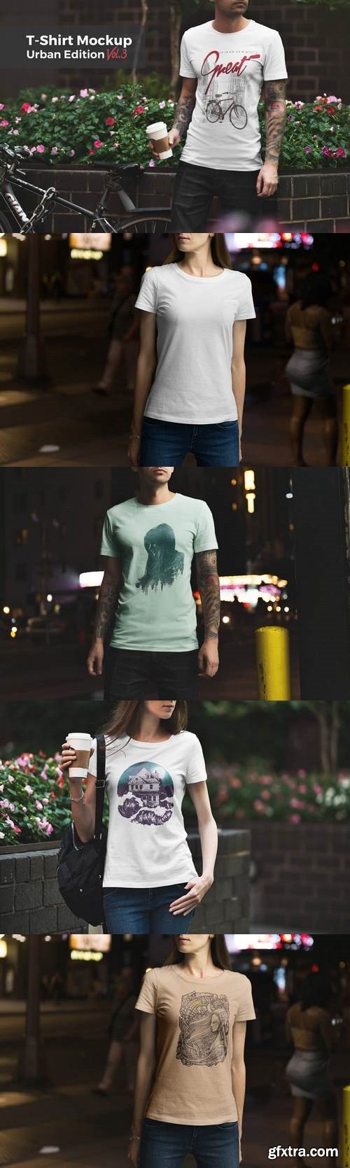 T-Shirt Mockup Urban Edition Vol. 3