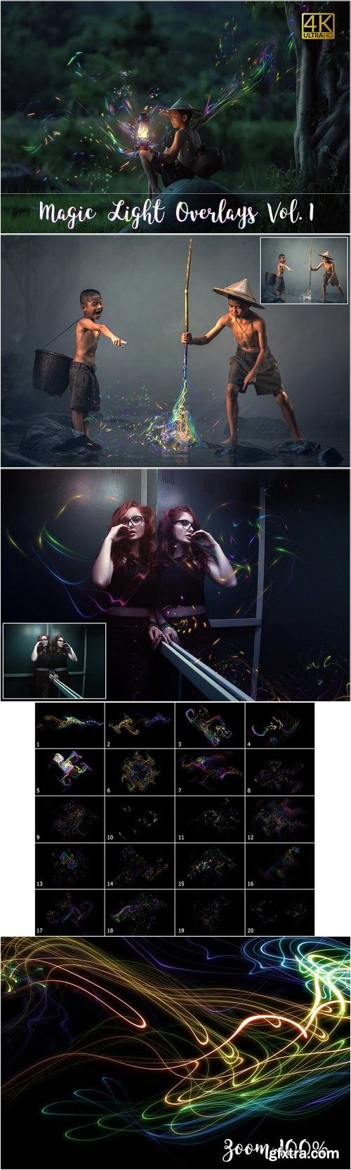 CM - 4K Magic Light Overlays Vol. 1 1338994