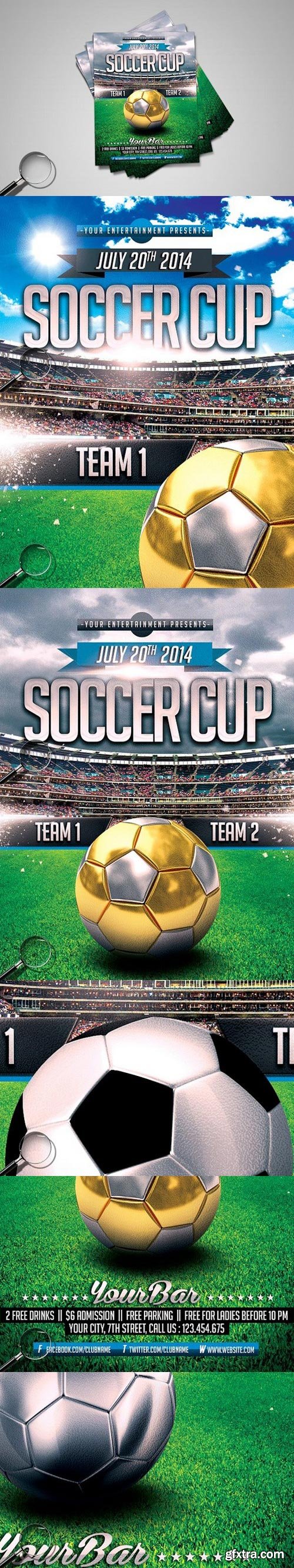 CM - Soccer Cup | Modern Flyer Template 1625438