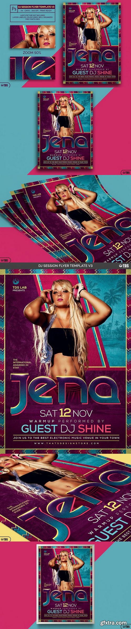 CM - DJ Session Flyer Template V3 1625429