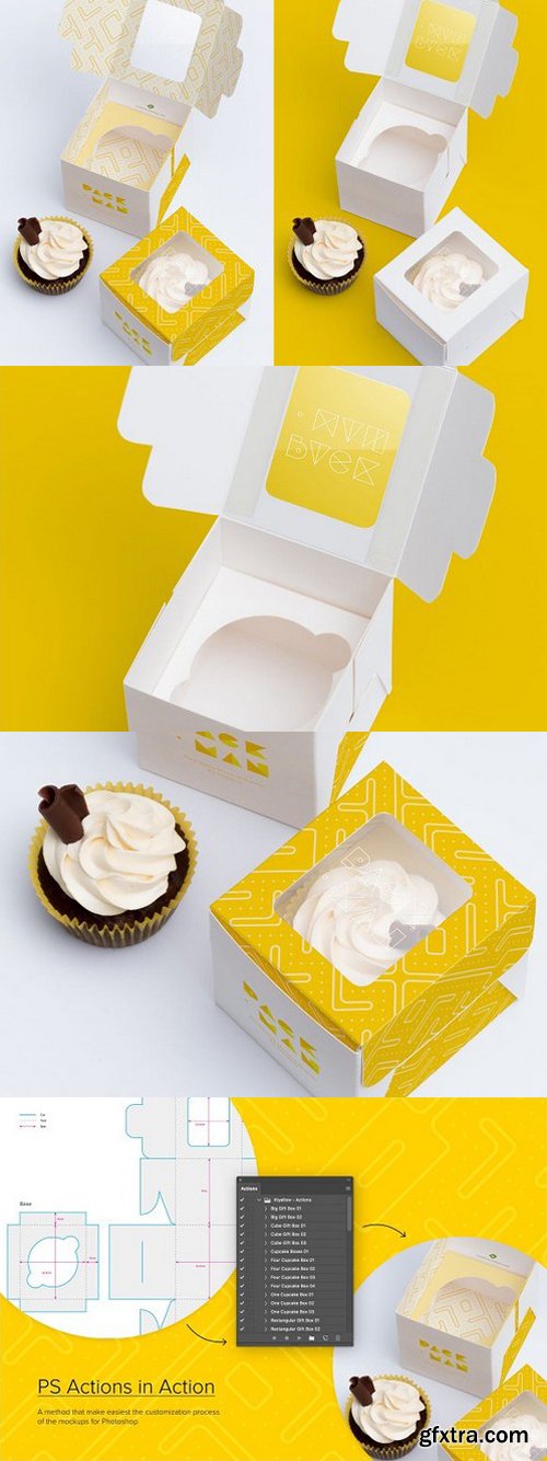 CM - One Cupcake Box Mockup 01 1624961