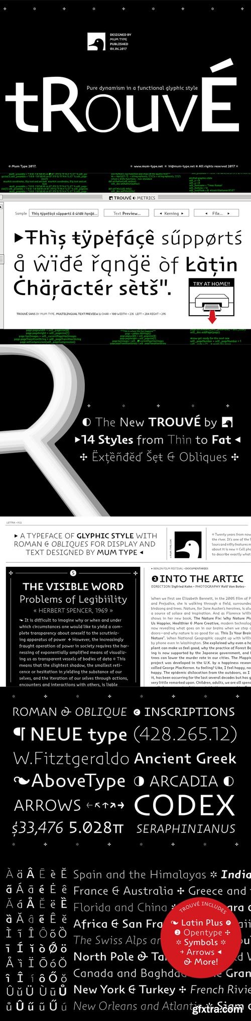 Trouve Font Family $52.50