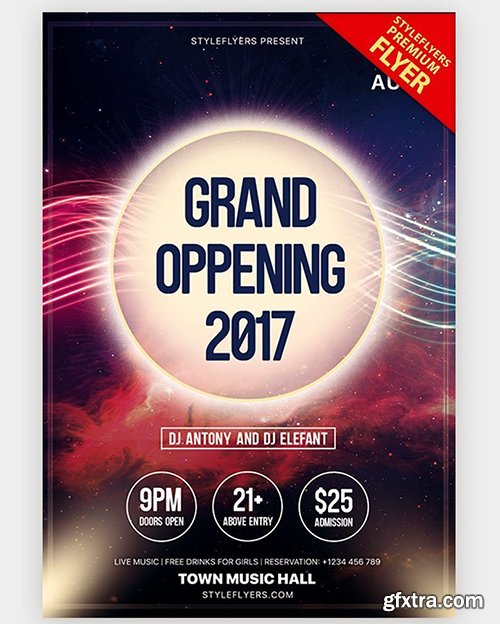 Grand Oppening V06 PSD Flyer Template