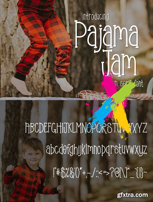 CM - Pajama Jam a Fun Serif Font 1671800