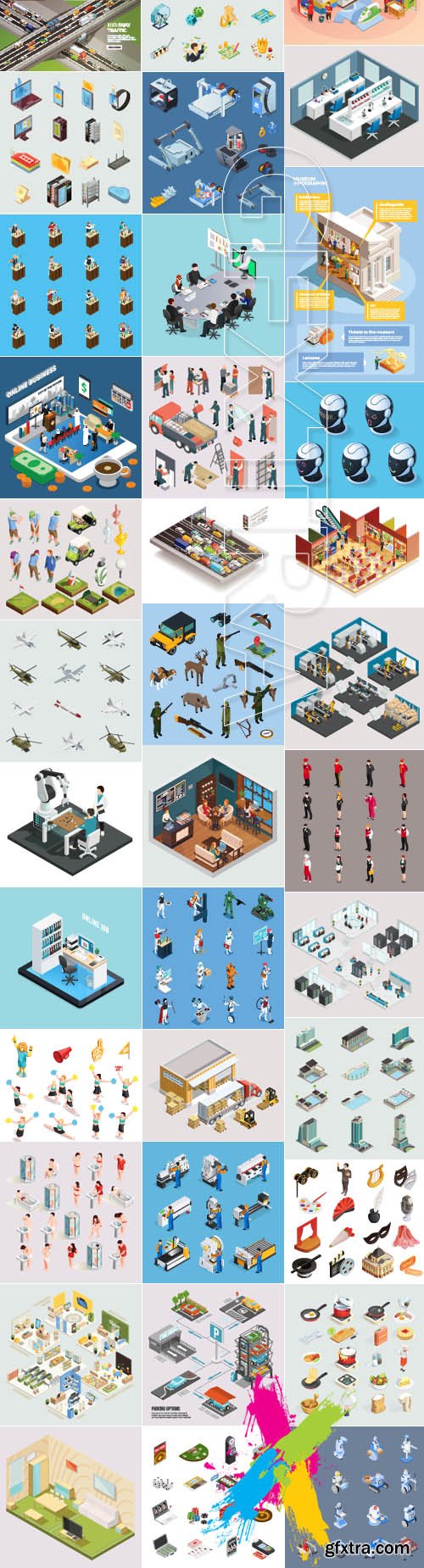 Isometric creative flat design vector 133