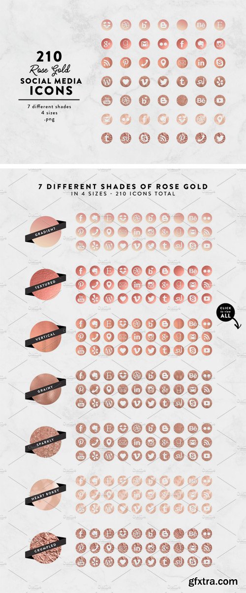 CM - Rose Gold Social Media Icons 1604875