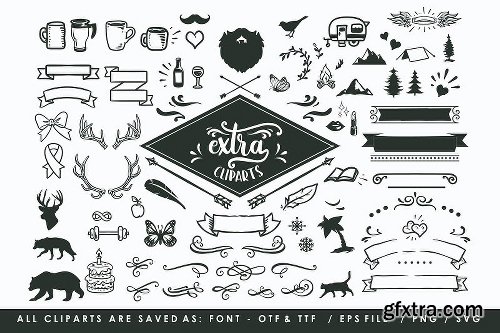 CreativeMarket Amastery Font Duo + Extras 12926