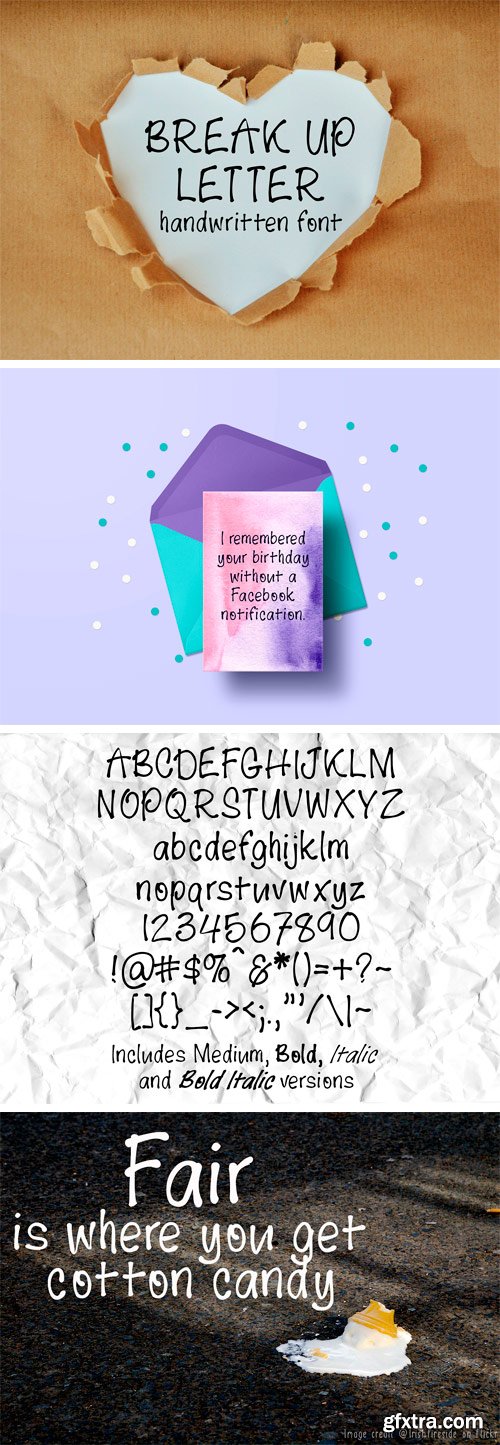 CM - Break Up Letter Font 1659457