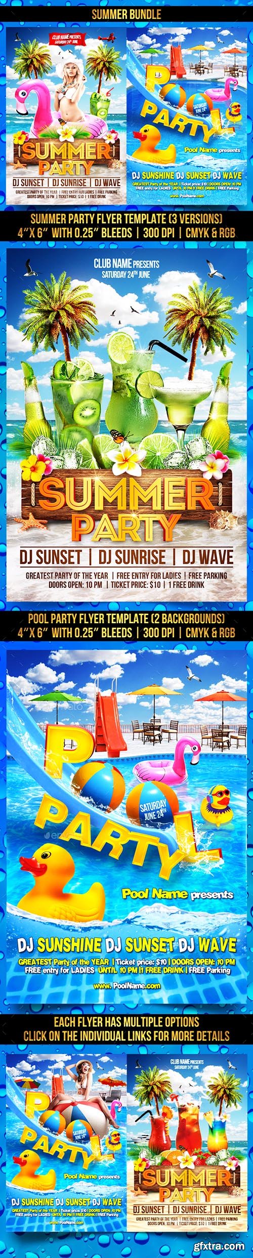 Graphicriver Summer Flyer Bundle 20274012