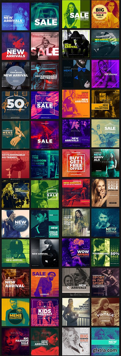 Graphicriver 50 Duotone Instagram Banners 20352765