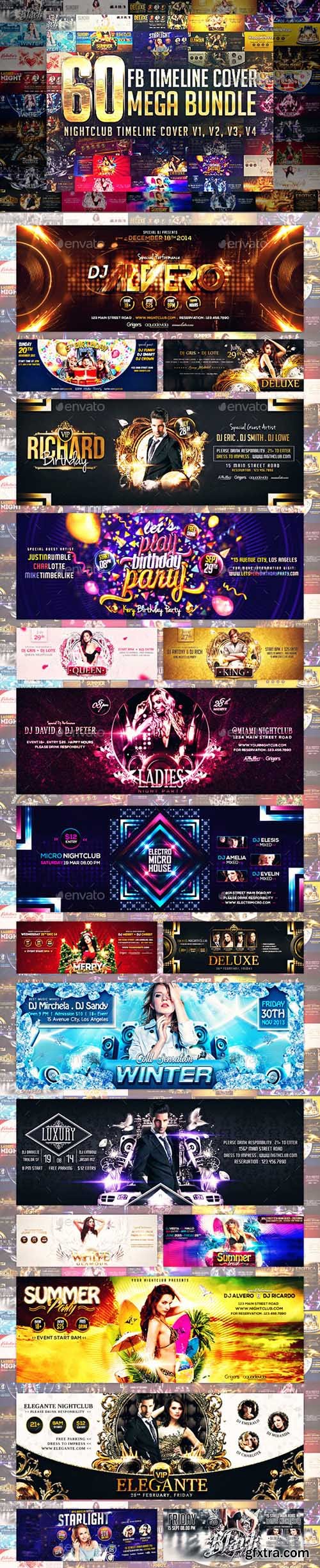 Graphicriver 60 Timeline Cover Mega Bundle 16269507