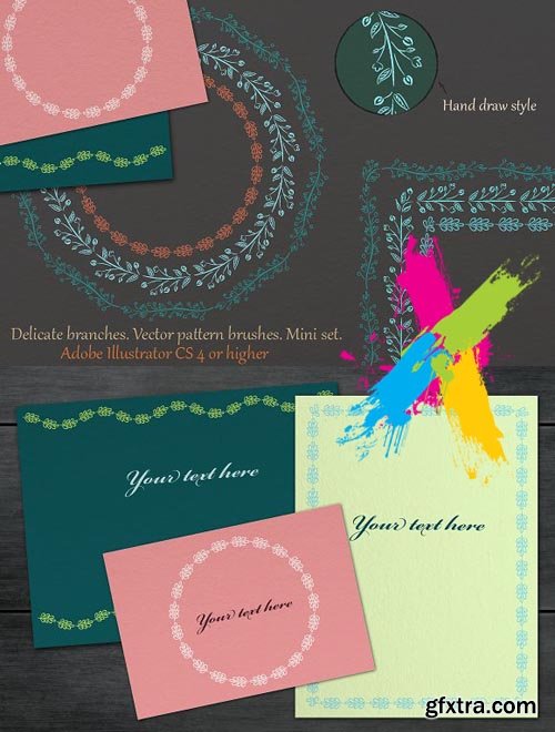 CM - Branch vector pattern brushes 1653142