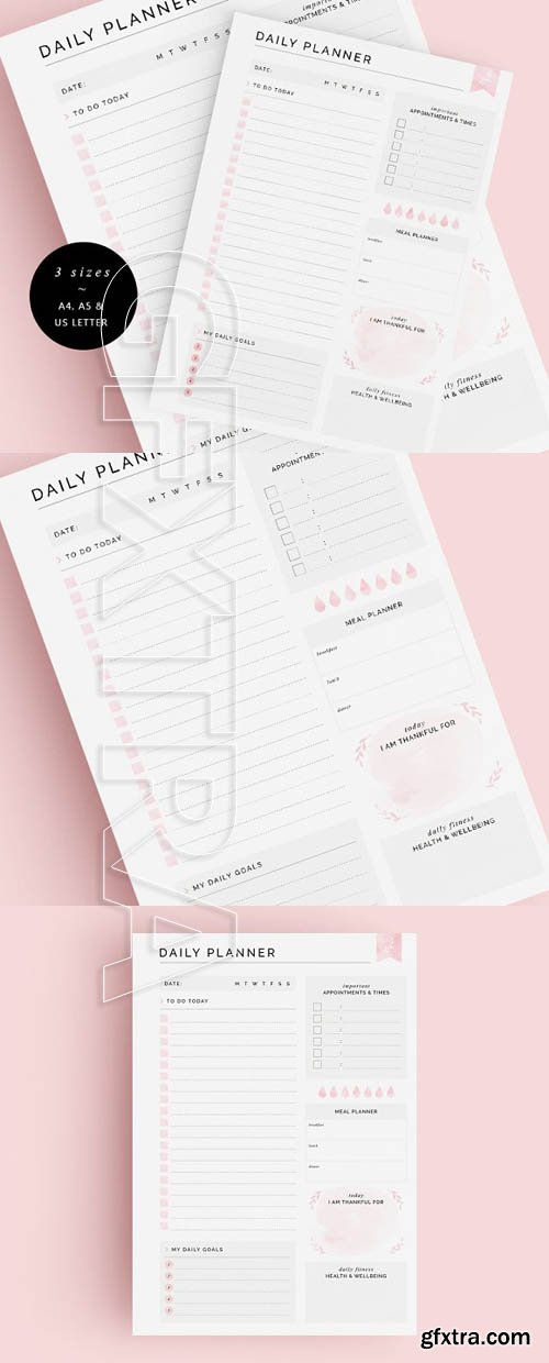 CM - Daily Planner - 3 Sizes - Blush 1670946