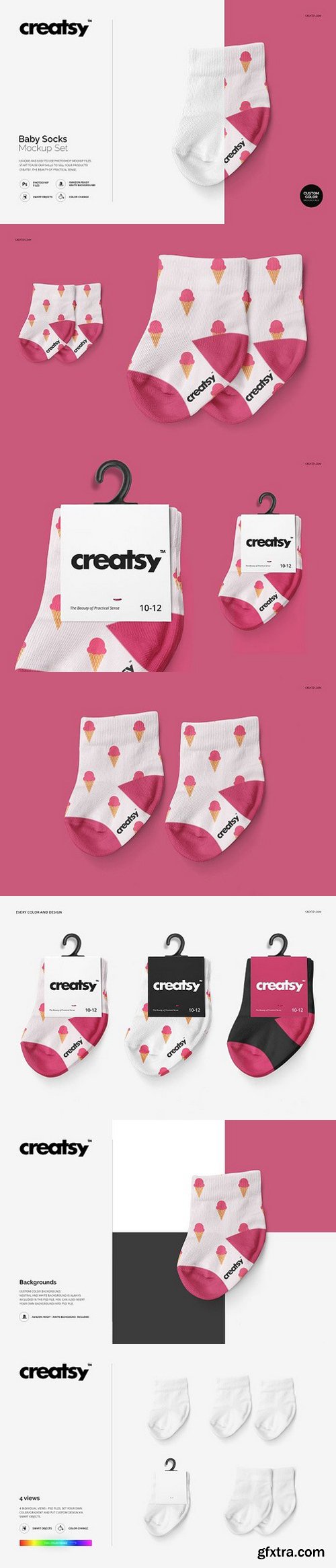 CM - Baby Socks Mockup Set 1618263