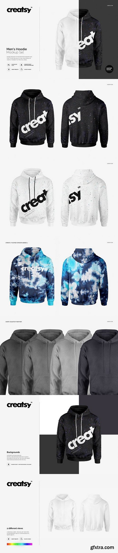 CM - Men\'s Hoodie Mockup Set 1617514