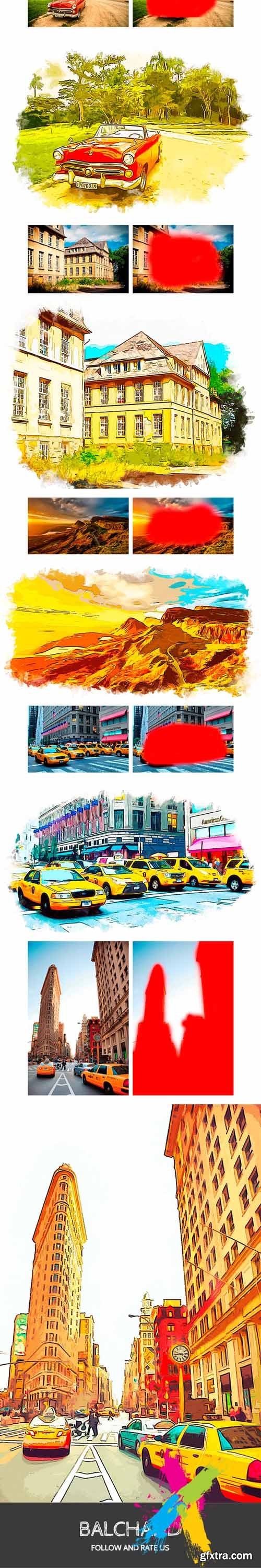 Graphicriver - Colorful Sketch Photoshop Action 20277005