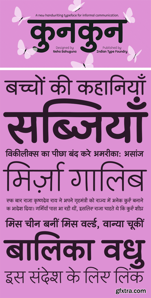 KunKun Devanagari Font Family